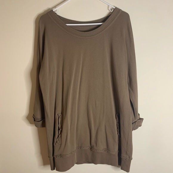 Soft Surroundings Taupe/Brown Peruvian Pullover - Picture 2 of 8